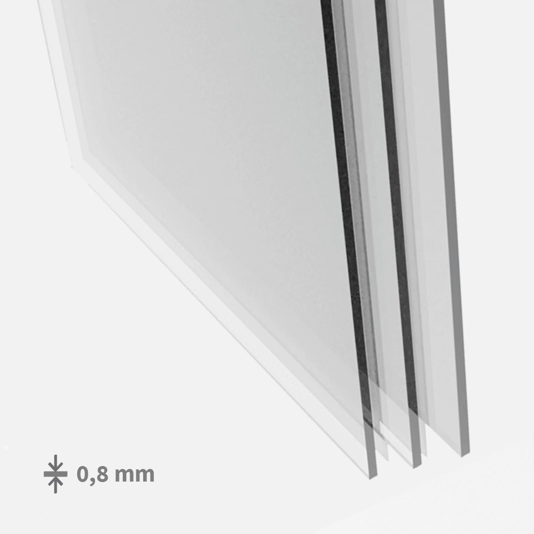 Perspex® pleksi steklo - prozorno: 0.8 mm